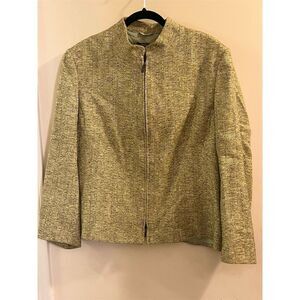 Vintage Zanella Women's Multicolor Basic Jacket Blazer Size 14 Stylish Full Zip